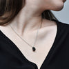 Collar Raw turmalina negra