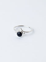 Anillo infinity obsidiana negra - Miniatura 1