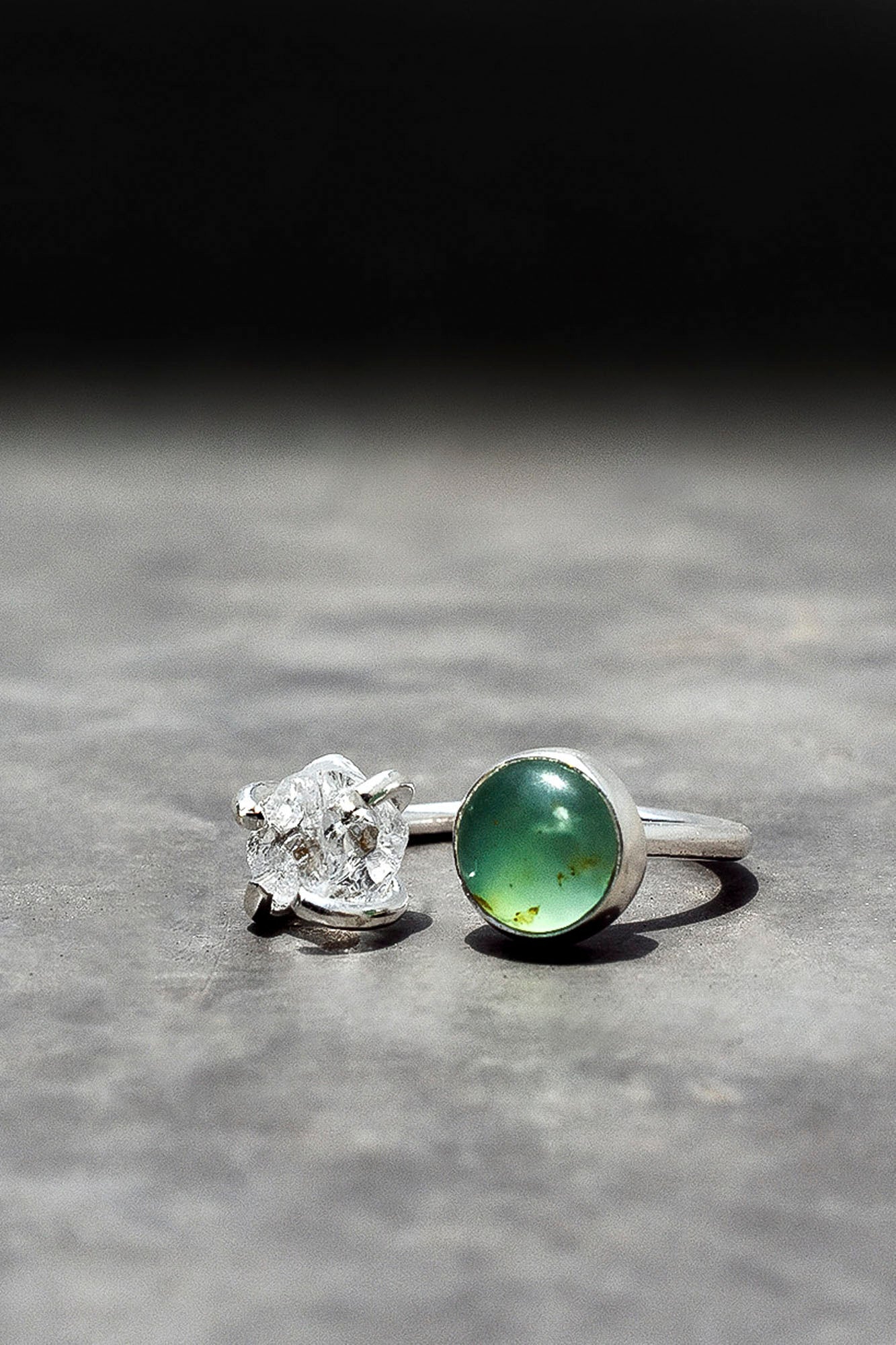 Anillo Camus ópalo andino & cuarzo cristal - Gallery 2