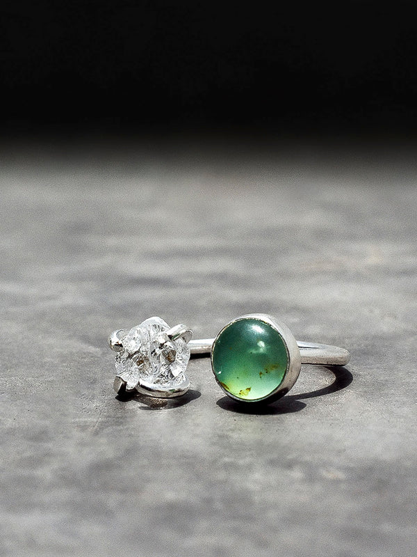 Anillo Camus ópalo andino & cuarzo cristal - Secundaria