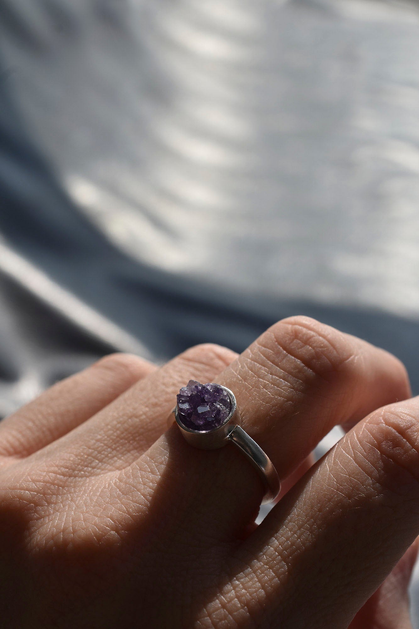 Anillo Drusa amatista - Gallery 2