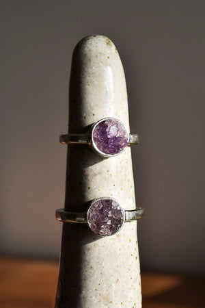 Anillo Drusa amatista