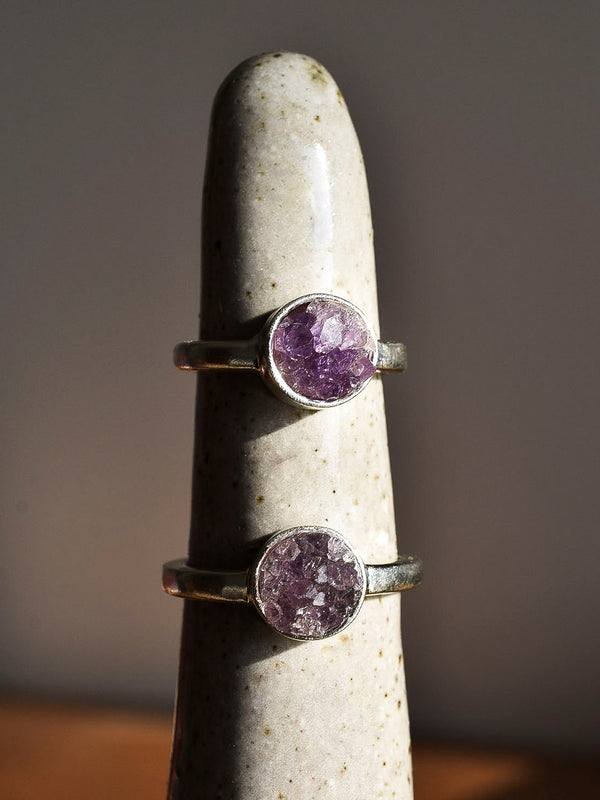 Anillo Drusa amatista