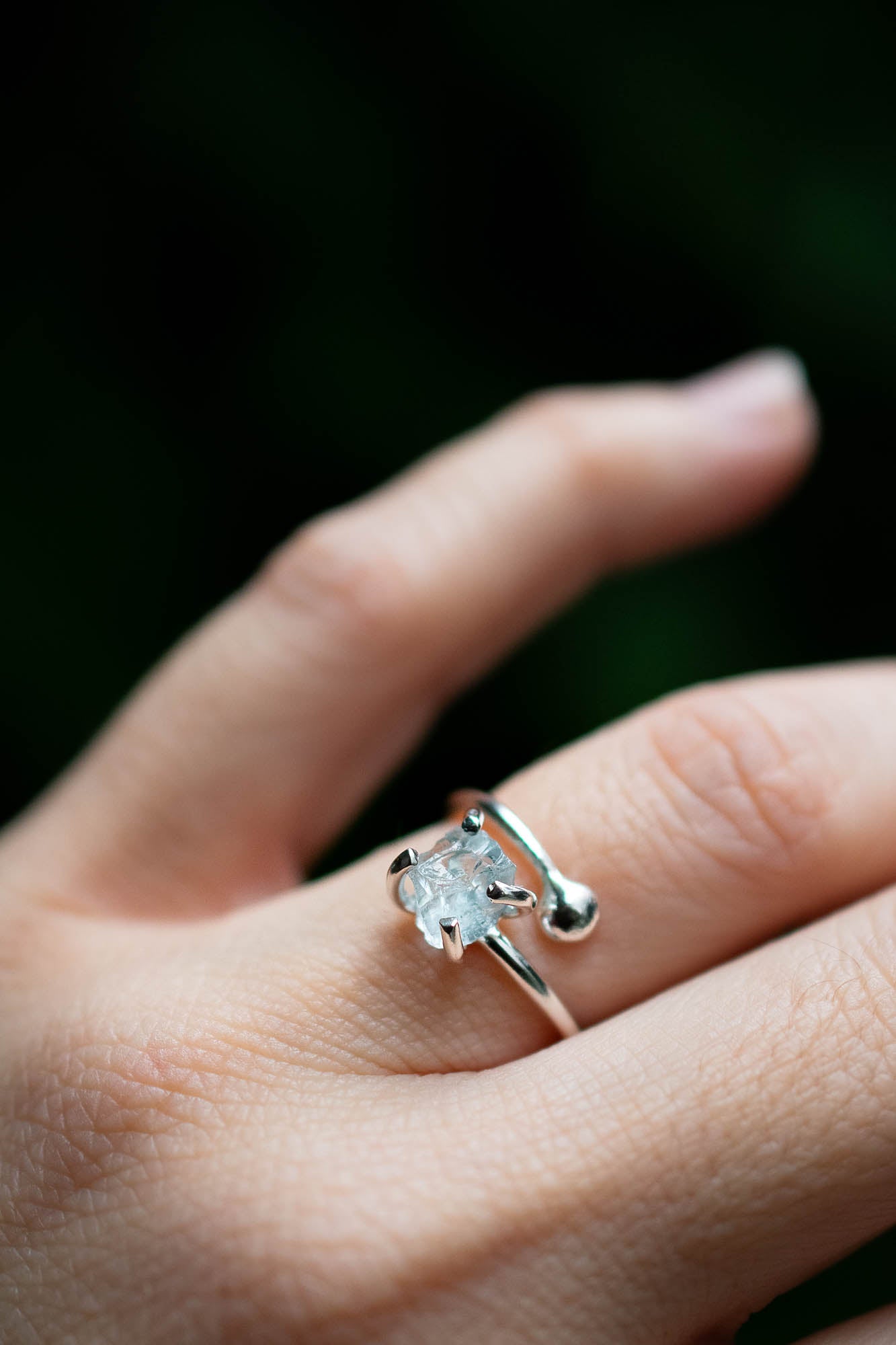 Anillo Lirón aguamarina - Gallery 2
