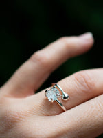 Anillo Lirón aguamarina - Miniatura 2