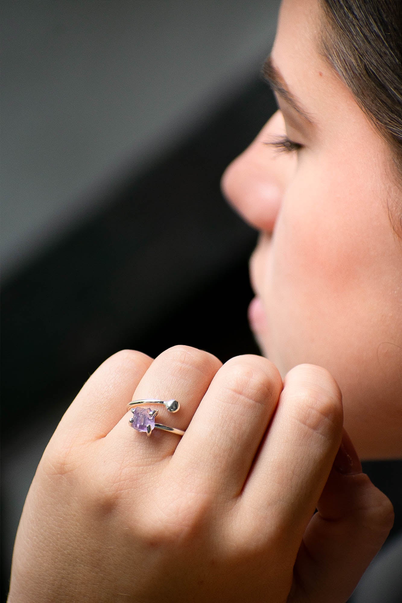 Anillo Lirón amatista - Gallery 1