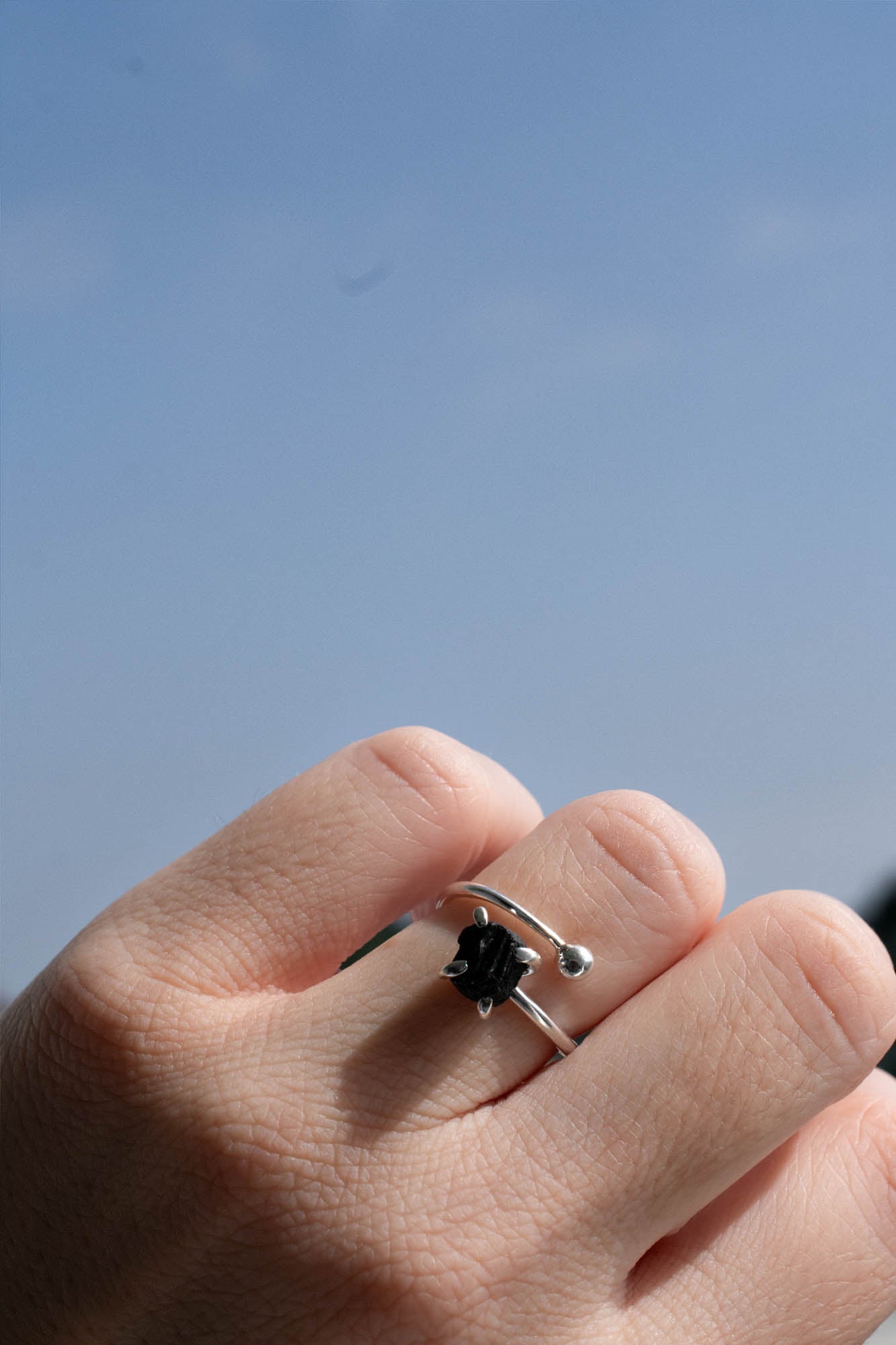 Anillo Lirón turmalina negra - Gallery 1