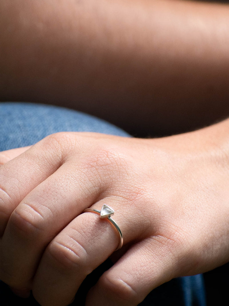 Anillo Stelios cuarzo cristal