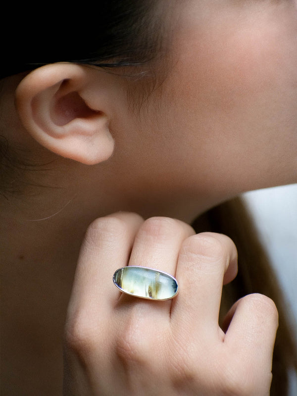Anillo Niebla ópalo andino
