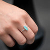 Anillo Pluma ópalo andino