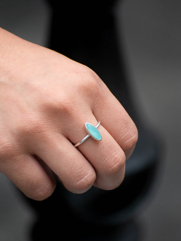 Anillo Pluma ópalo andino
