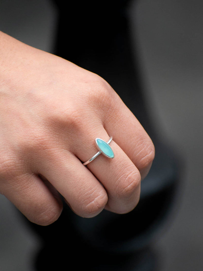 Anillo Pluma ópalo andino