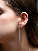 Aretes Drop amatista - Miniatura 1