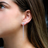 Aretes Drop cuarzo cristal