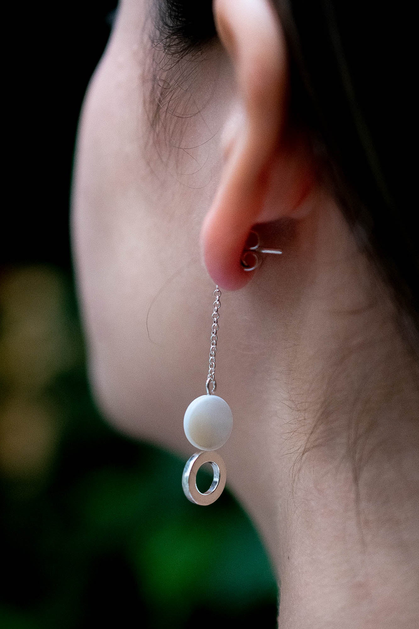 Aretes Eclipse nácar - Gallery 1