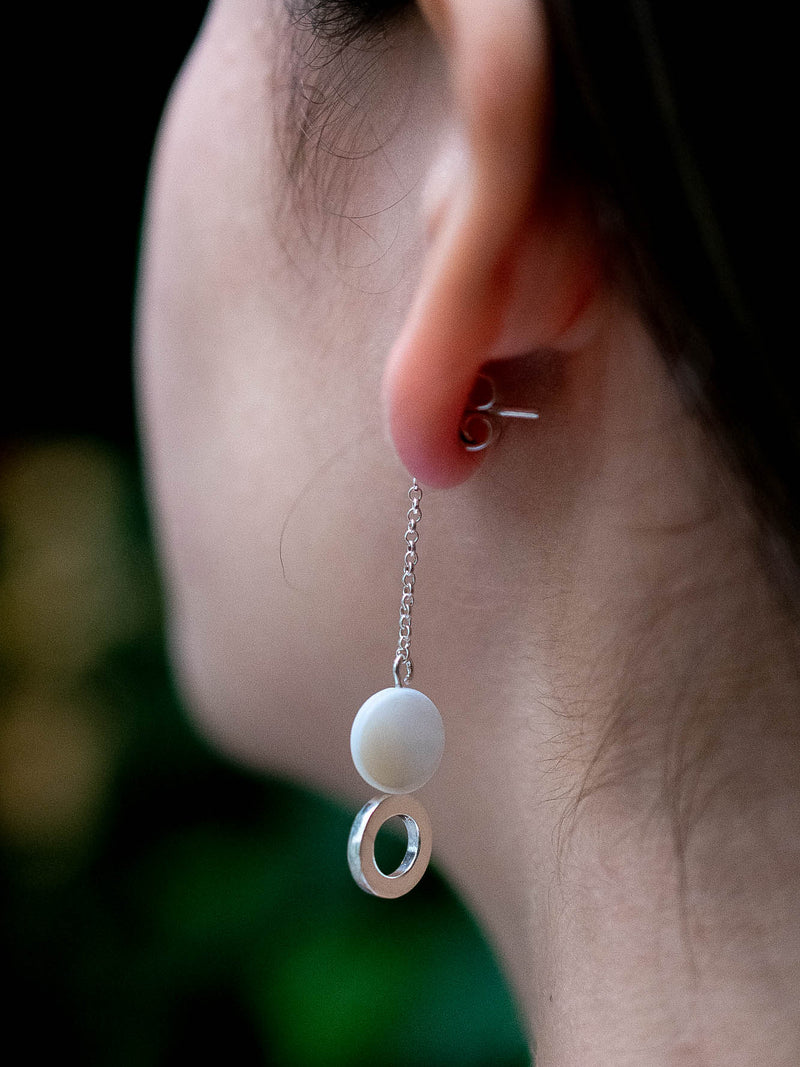 Aretes Eclipse nácar