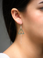 Aretes Estela unakita triángulo - Miniatura 1