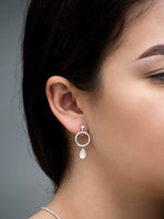 Aretes Hoku piedra luna - Miniatura 1