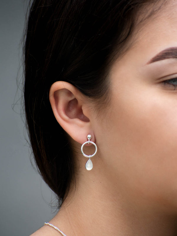 Aretes Hoku piedra luna
