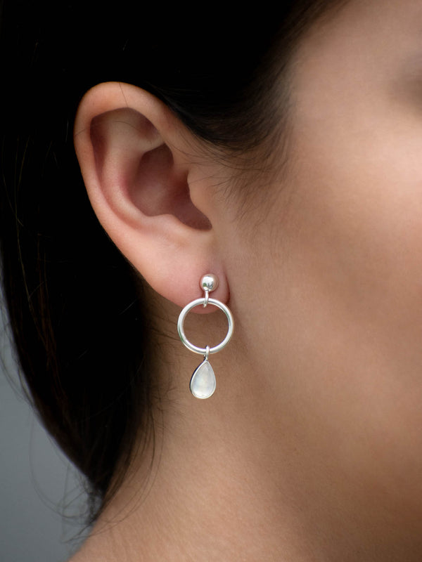 Aretes Hoku piedra luna - Secundaria