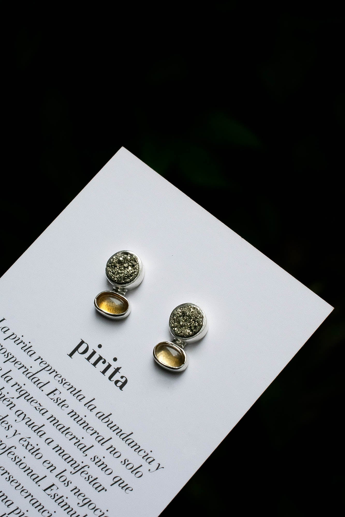 Aretes Joia pirita y citrino - Gallery 1