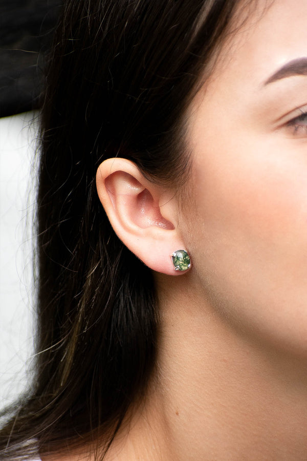 Aretes Leto ágata musgosa