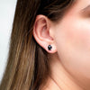 Aretes Leto ónix negro