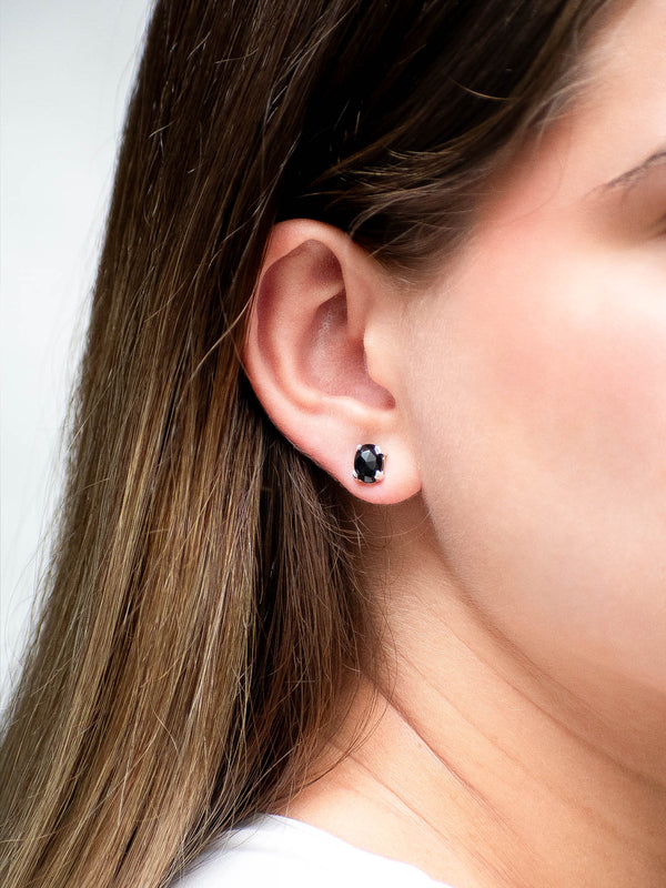 Aretes Leto ónix negro