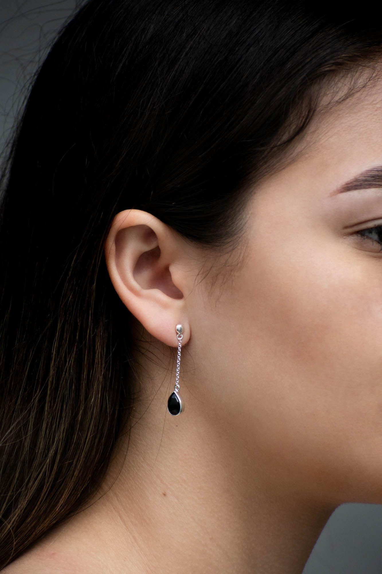 Aretes Lyana ónix negro - Gallery 1