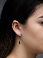 Aretes Lyana ónix negro - Miniatura 1