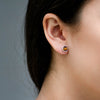 Aretes ojo de tigre 7mm