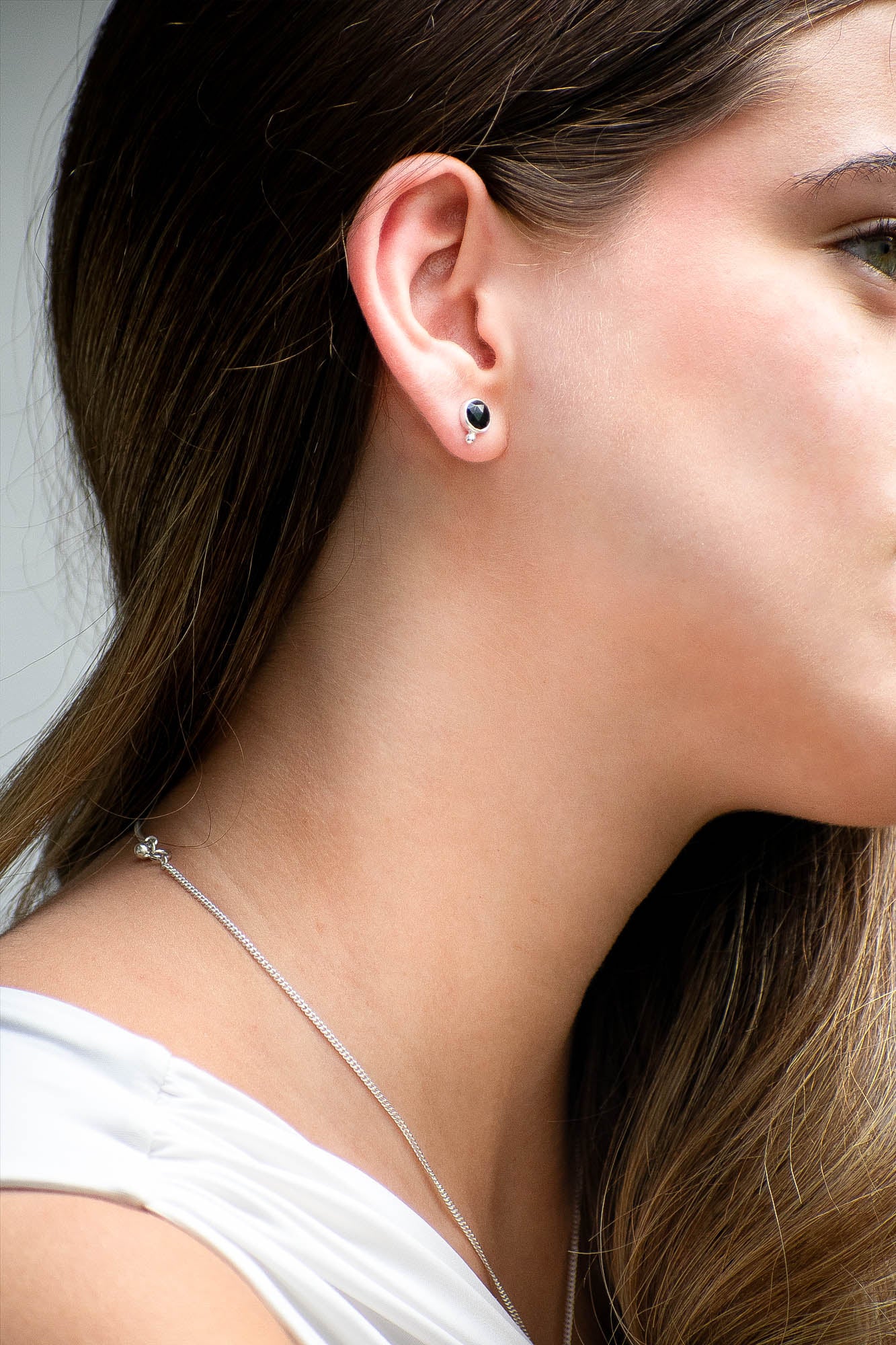 Aretes Orbitt ónix negro - Gallery 1