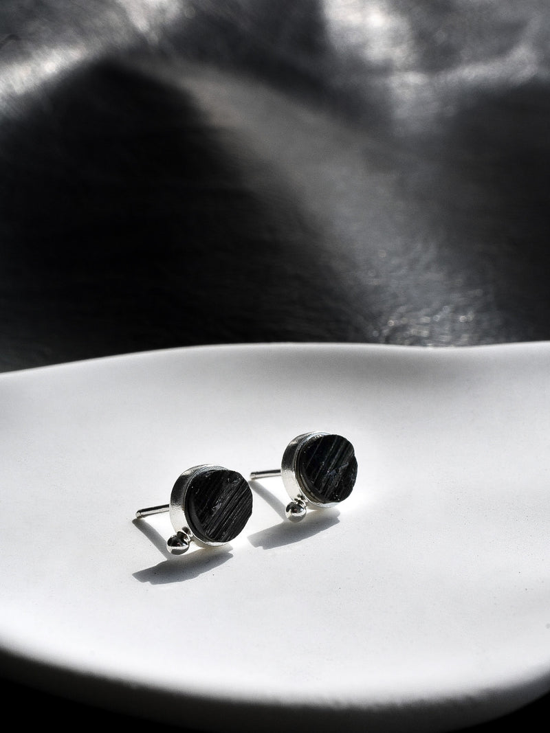 Aretes Orbitt turmalina negra