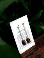 Aretes Pedra Ojo de tigre - Miniatura 3