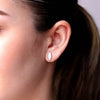 Aretes Pluma nácar