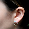 Aretes Quora aguamarina