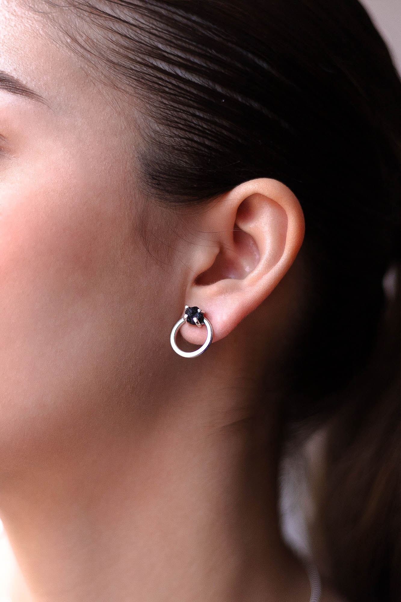 Aretes Quora turmalina negra - Gallery 1