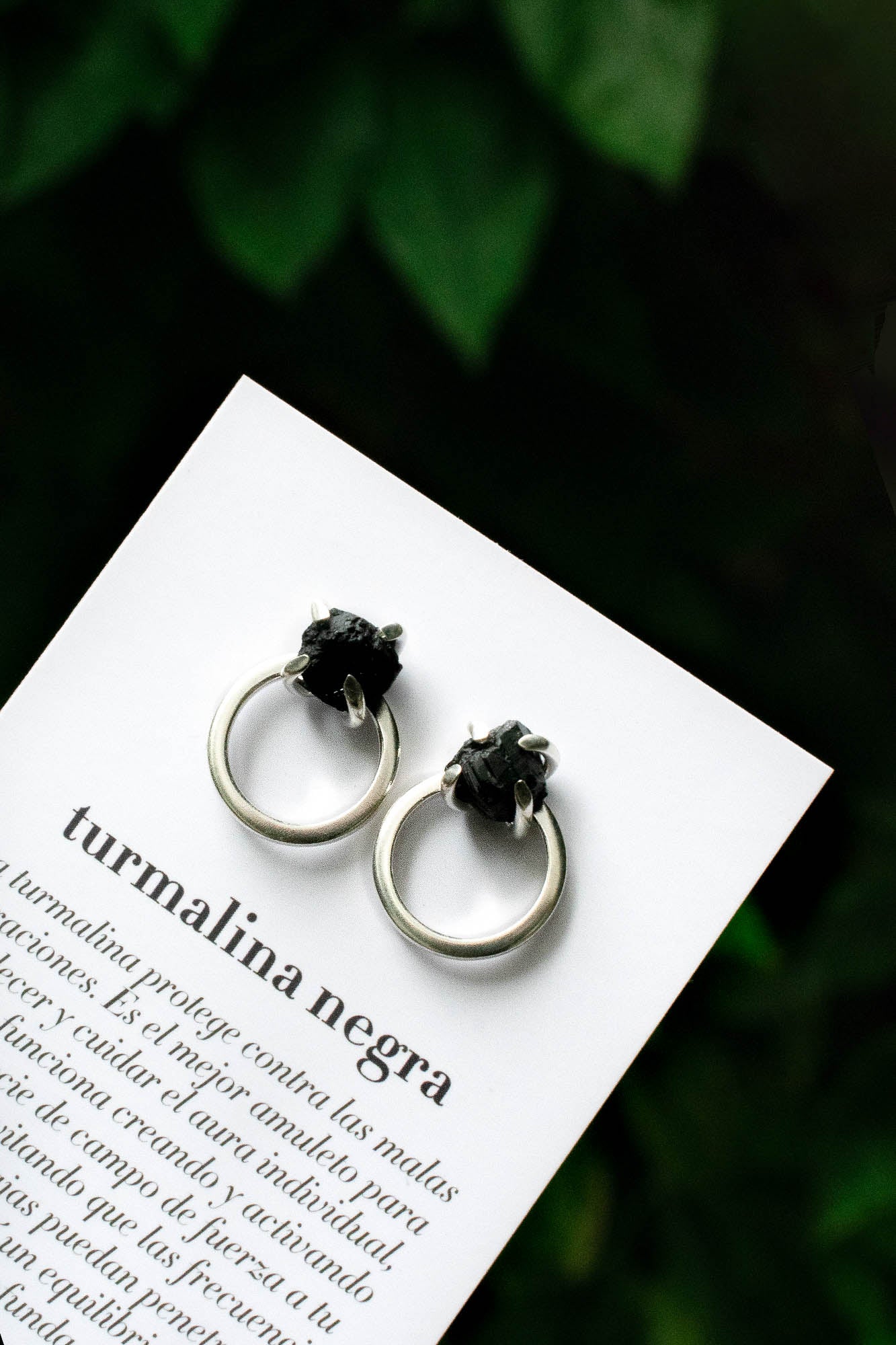 Aretes Quora turmalina negra - Gallery 2