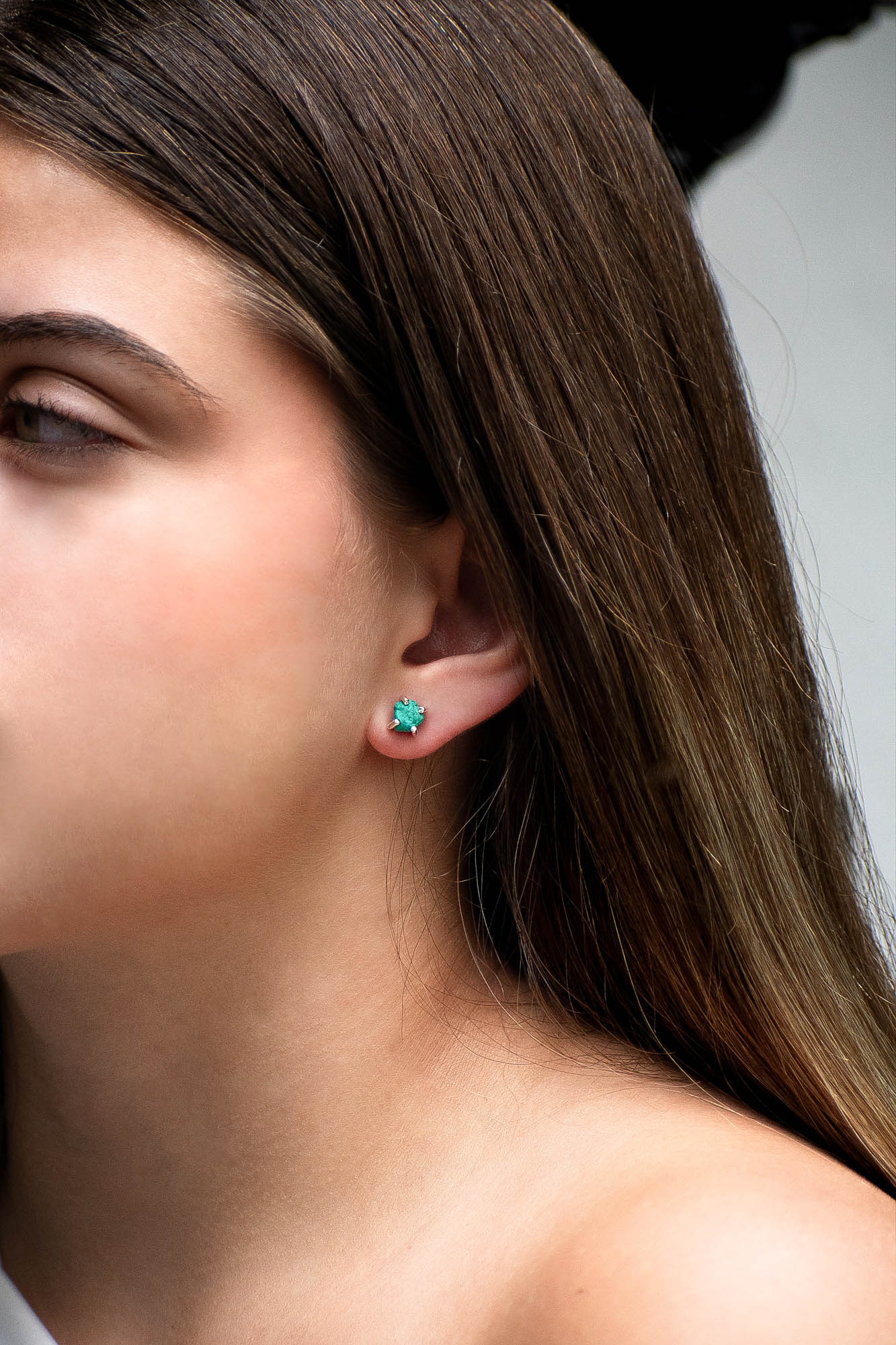 Aretes Raw crisocola - Gallery 1