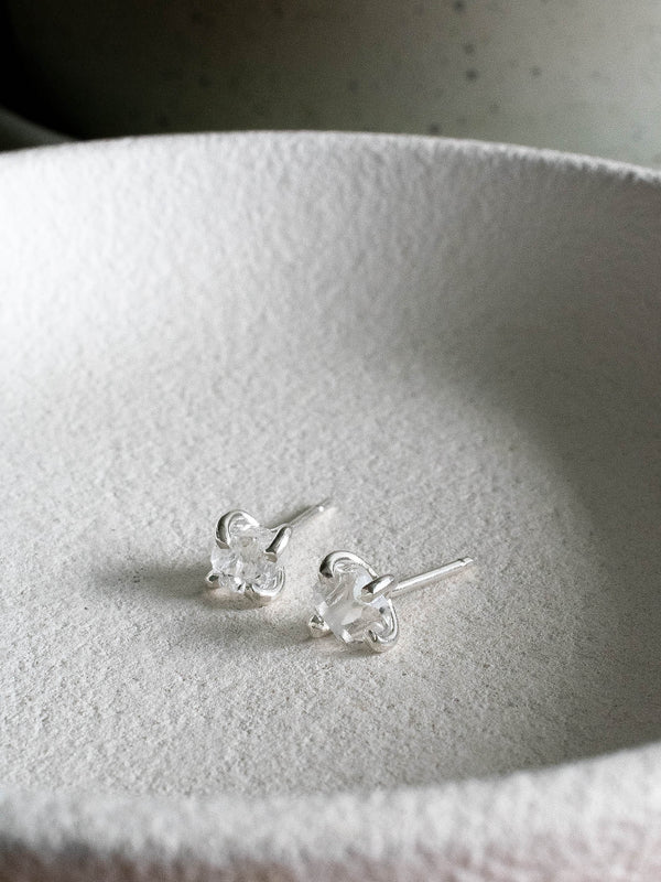 Aretes Raw cuarzo cristal - Secundaria
