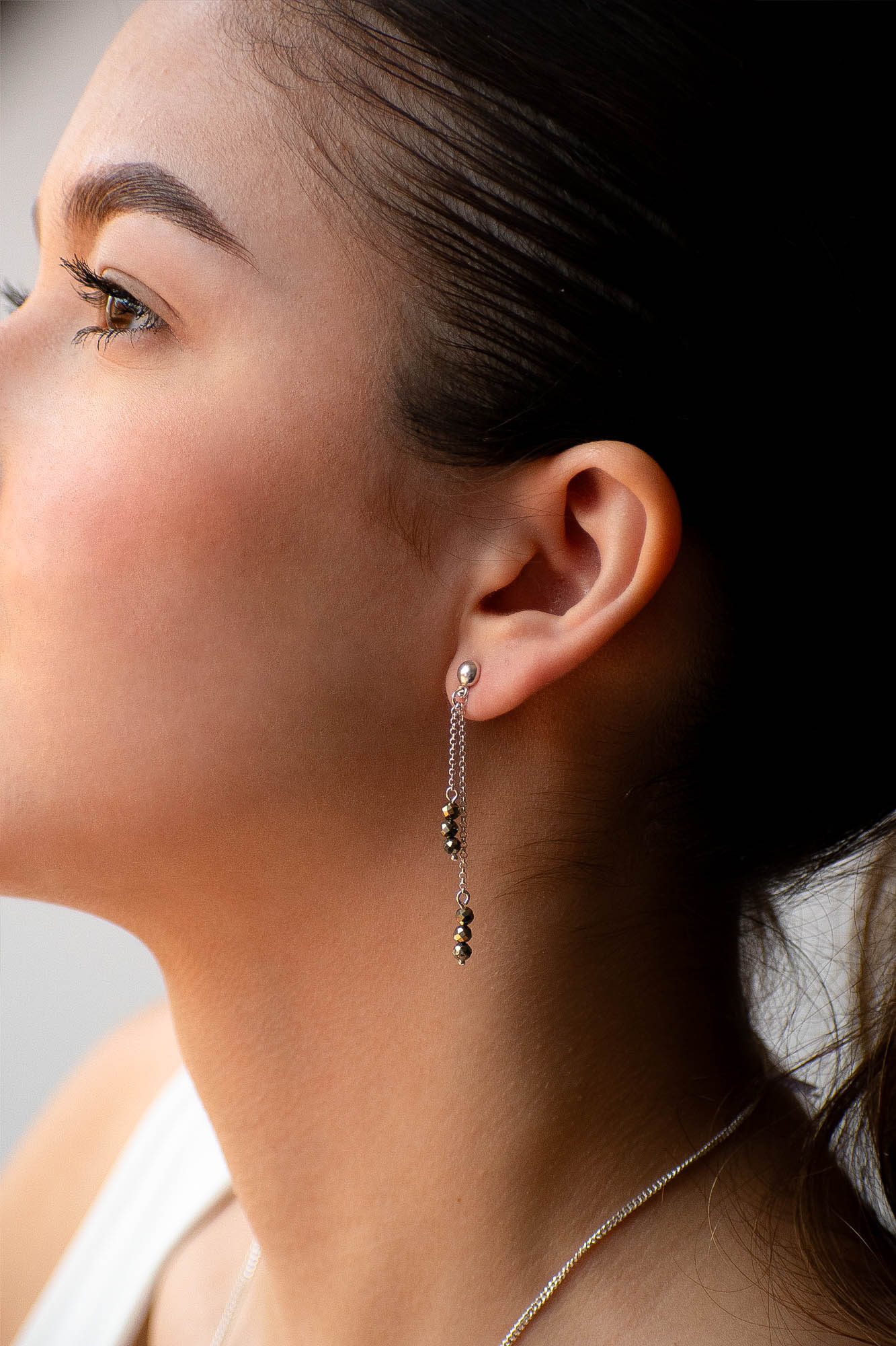 Aretes Rheda pirita - Gallery 1