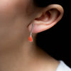 Aretes Runa ágata cornalina