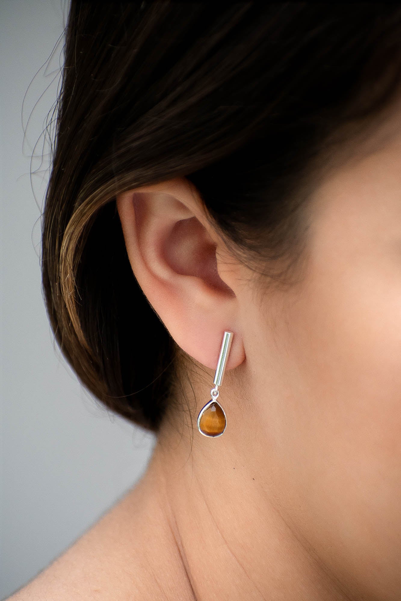 Aretes Runa ojo de tigre - Gallery 2