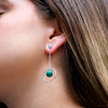 Aretes Solar crisocola