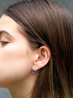 Aretes Yael amatista circular - Miniatura 1