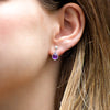 Aretes Yael amatista gota