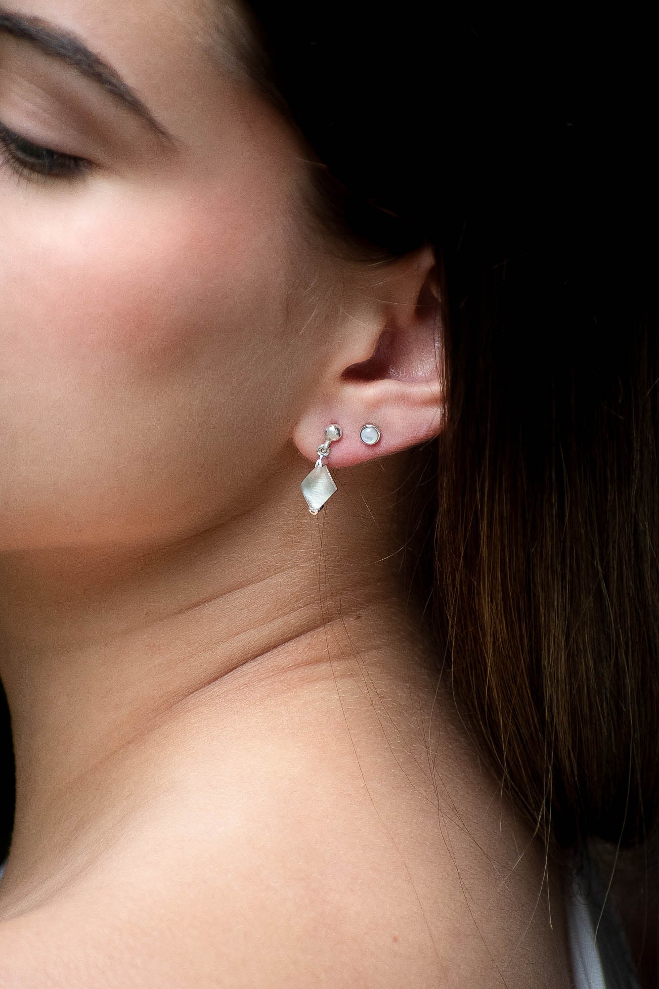 Aretes Yael cuarzo cristal - Gallery 1