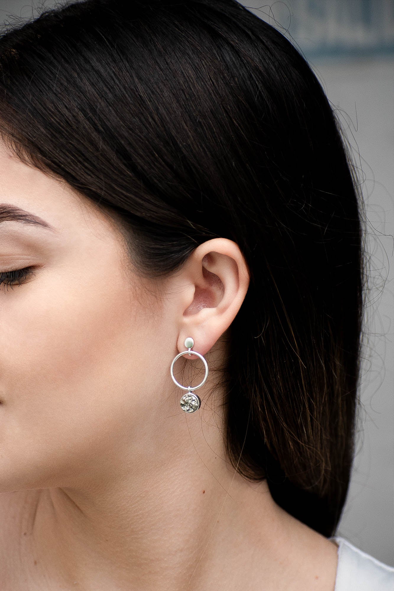 Aretes Yura pirita - Gallery 1