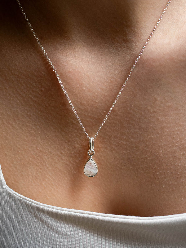 Collar Gota piedra luna