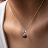 Collar Hermes turmalina negra
